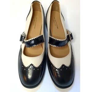 Women's 9.5  Mary Jane Two Tone Oxford Flat Round Closed Toe New